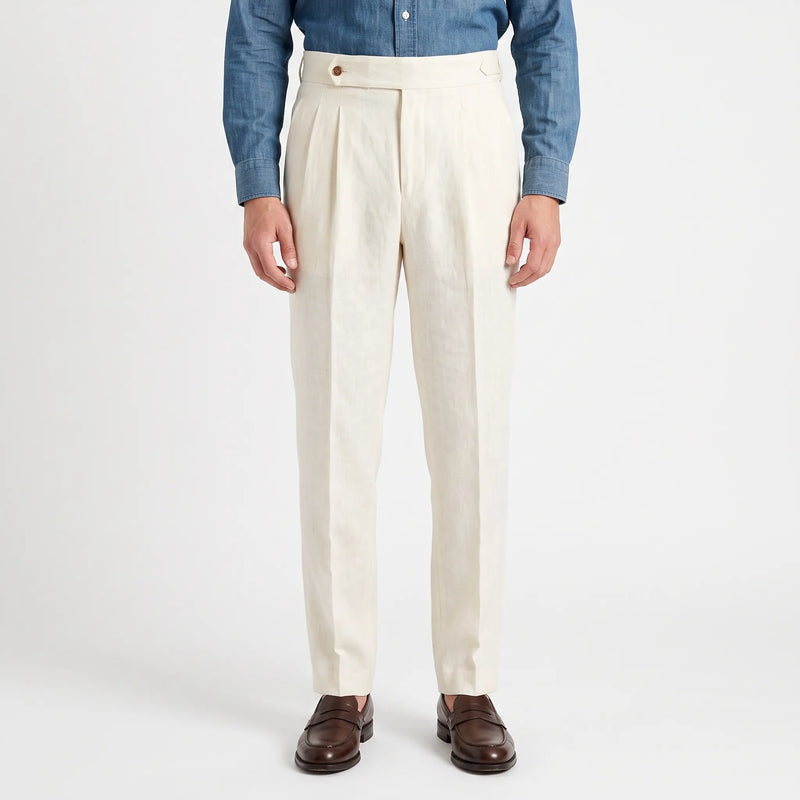 Pantalon Met Hoge Taille En Plooien -  Francis