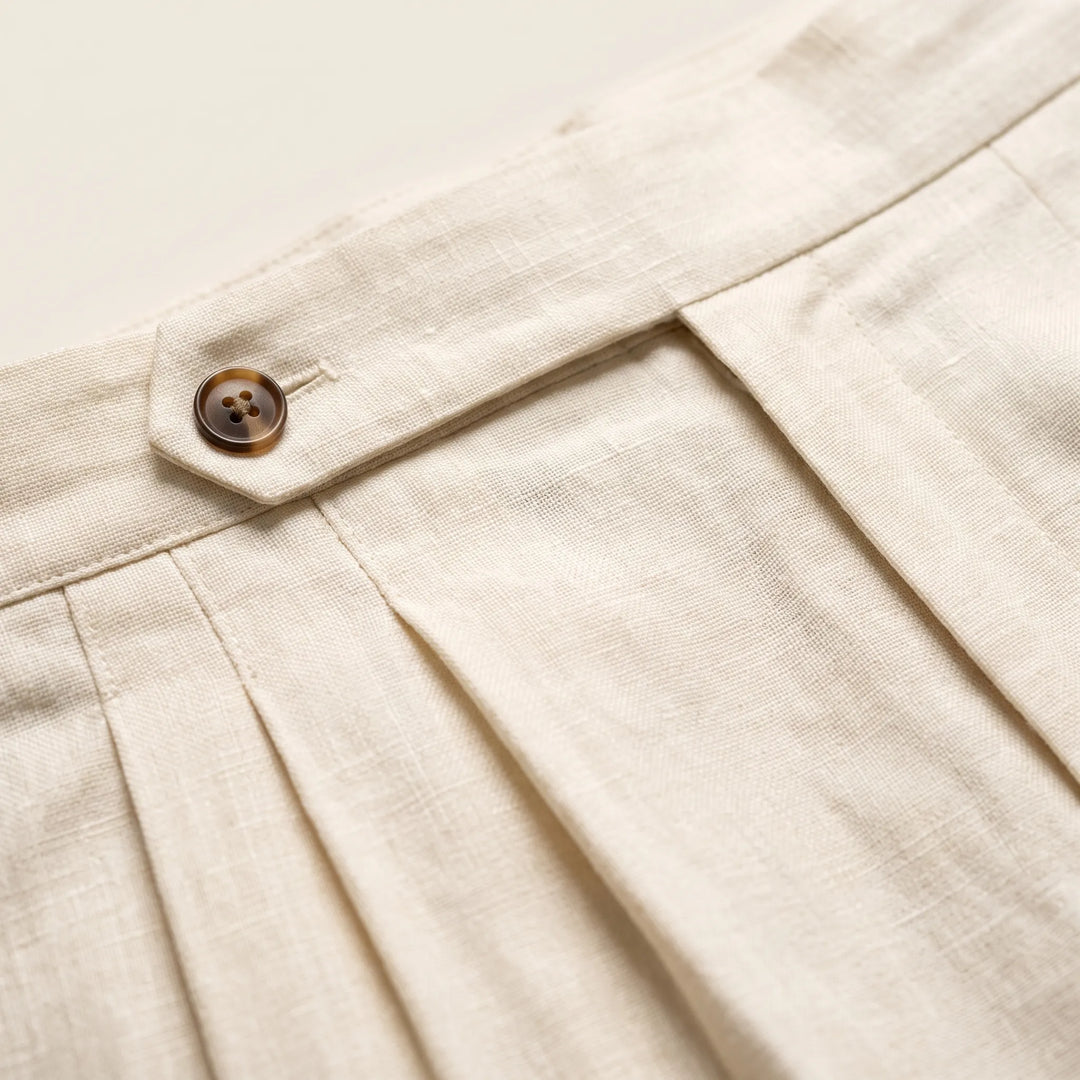 Pantalon Met Hoge Taille En Plooien -  Francis