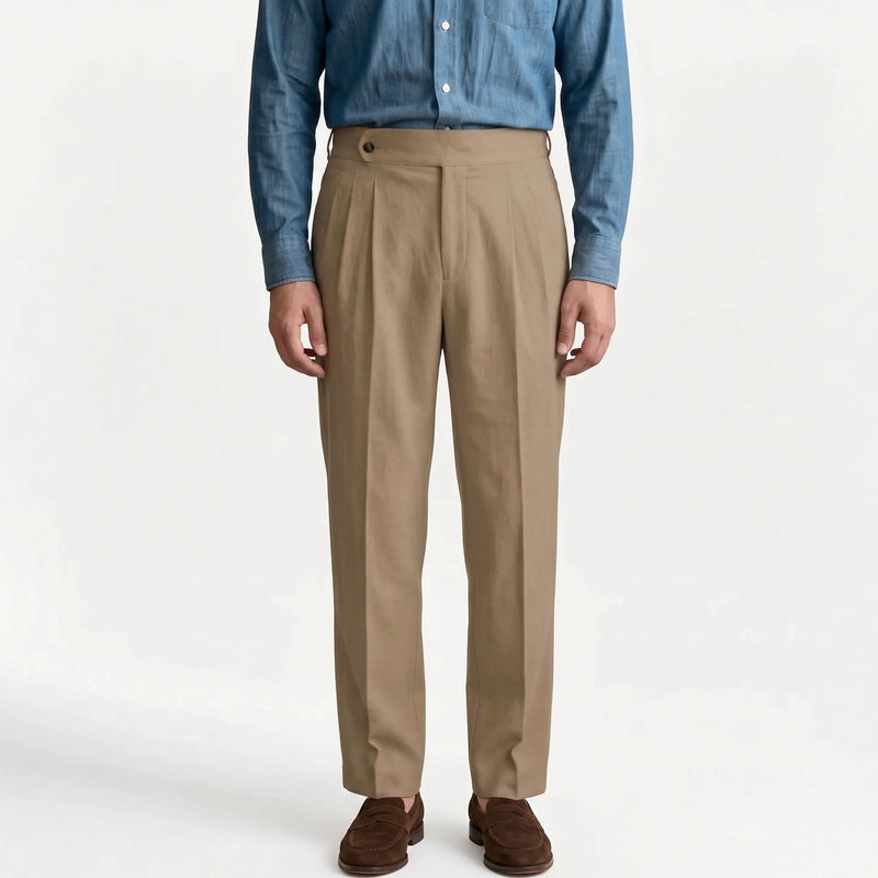 Pantalon Met Hoge Taille En Plooien -  Francis