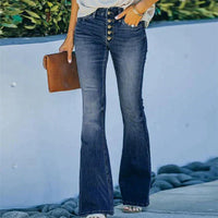 Trendige Jeanshose mit hoher Taille - Mila