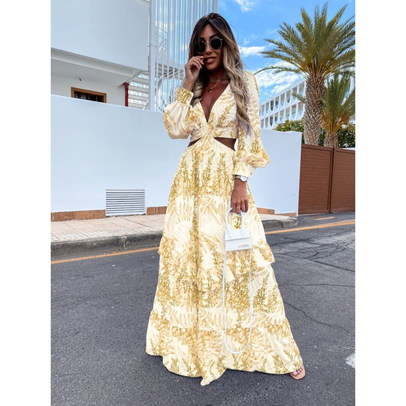 Langes Kleid mit zeitlosem Look - Elara