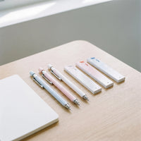 Pastel Floral Patterned Mechanical Pencil Set - Florascribe