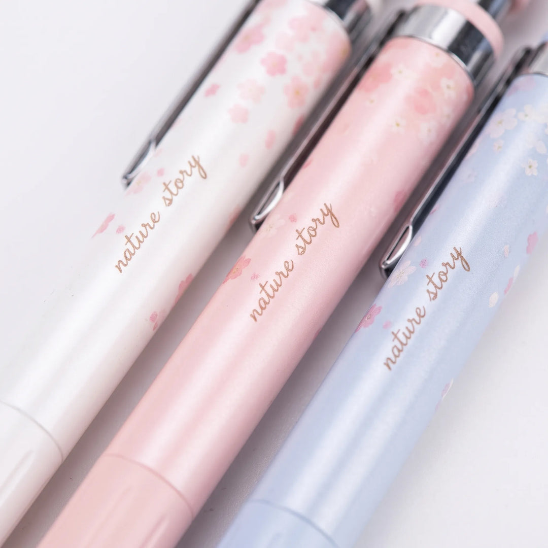 Pastel Floral Patterned Mechanical Pencil Set - Florascribe