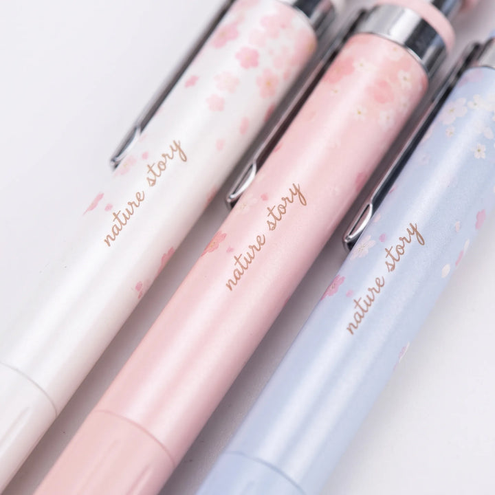 Pastel Floral Patterned Mechanical Pencil Set - Florascribe