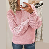Gestrickter Damenpullover - Elina