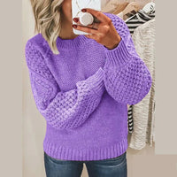 Gestrickter Damenpullover - Elina