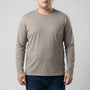 Plain Long Sleeve Crew Neck Tee - Josh