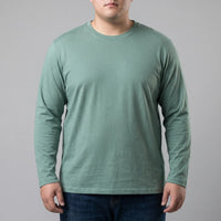 Plain Long Sleeve Crew Neck Tee - Josh