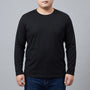Plain Long Sleeve Crew Neck Tee - Josh