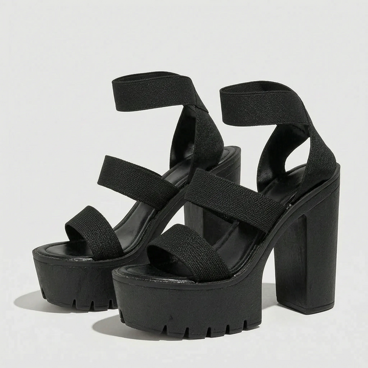 Platform Sandalen Met Blokhak - Tabitha