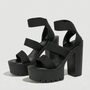 Platform Sandalen Met Blokhak - Tabitha