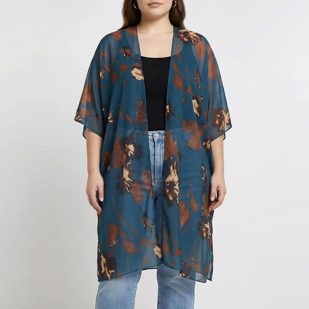 Plus-Size Bohemian Style Beach Duster - Patty
