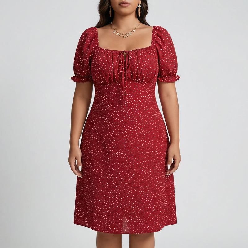Plus-Size Casual Work Dress - Cindy