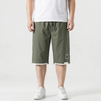 Plus-Size Drawstring Calf Shorts - Domingo