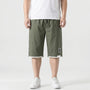 Plus-Size Drawstring Calf Shorts - Domingo