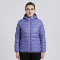 Plus-Size Insulated Zip-Up Jacket - Rose