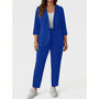 Plus Size Blazer And Pants Set - Karla
