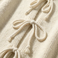 Plus Size Bow Tie Pullover Sweater - Renee