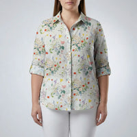 Plus Size Button-Down Woven Shirt - Joanna