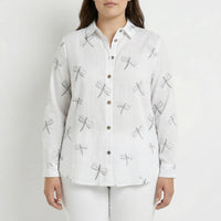 Plus Size Button-Down Woven Shirt - Joanna