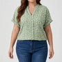 Plus Size Casual Button Shirt - Janie