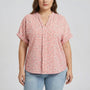 Plus Size Casual Button Shirt - Janie