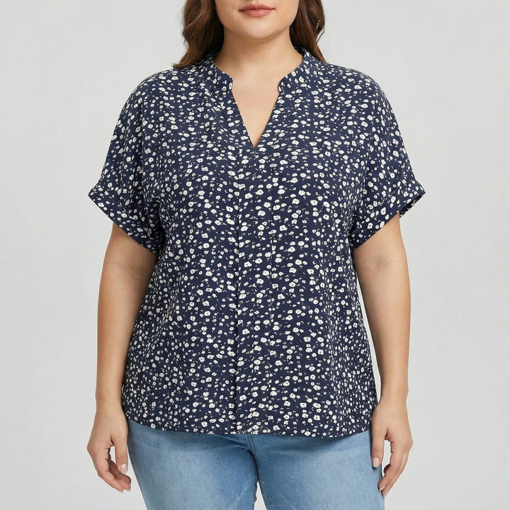 Plus Size Casual Button Shirt - Janie