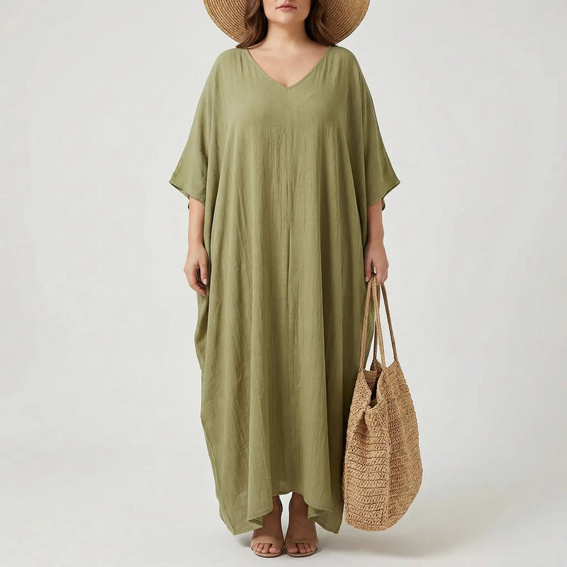 Plus Size Casual Summer Kaftan - Vanessa