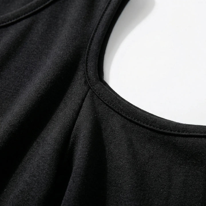 Plus Size Cold Shoulder Knee Dress - Terri