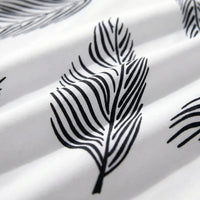 Plus Size Collared Leaf Print Dress - Marion