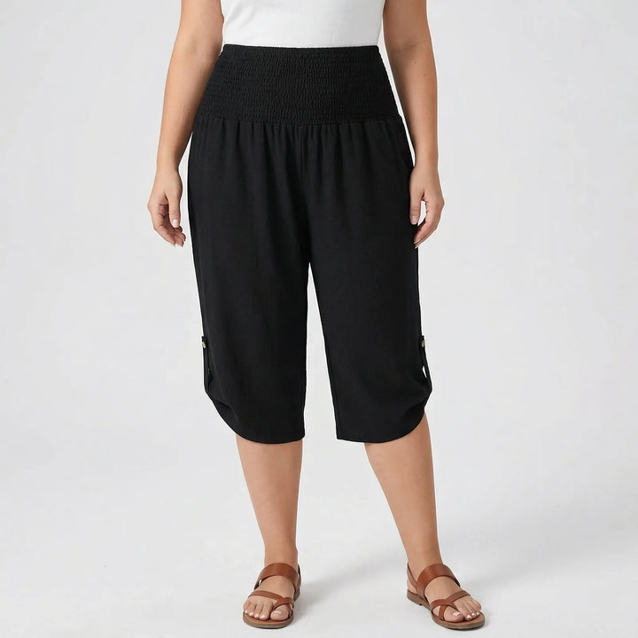 Plus Size Cropped Straight Leg Pants - Gladys