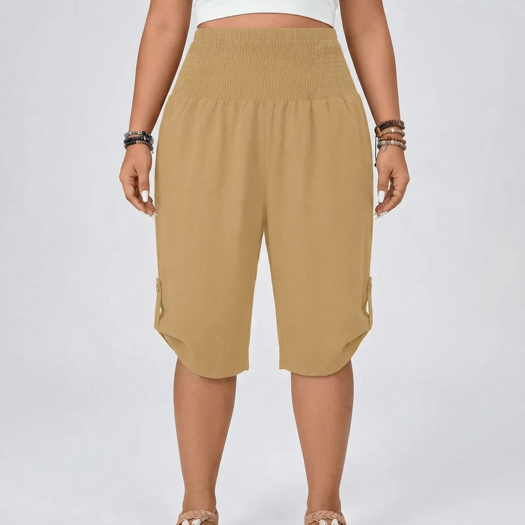 Plus Size Cropped Straight Leg Pants - Gladys