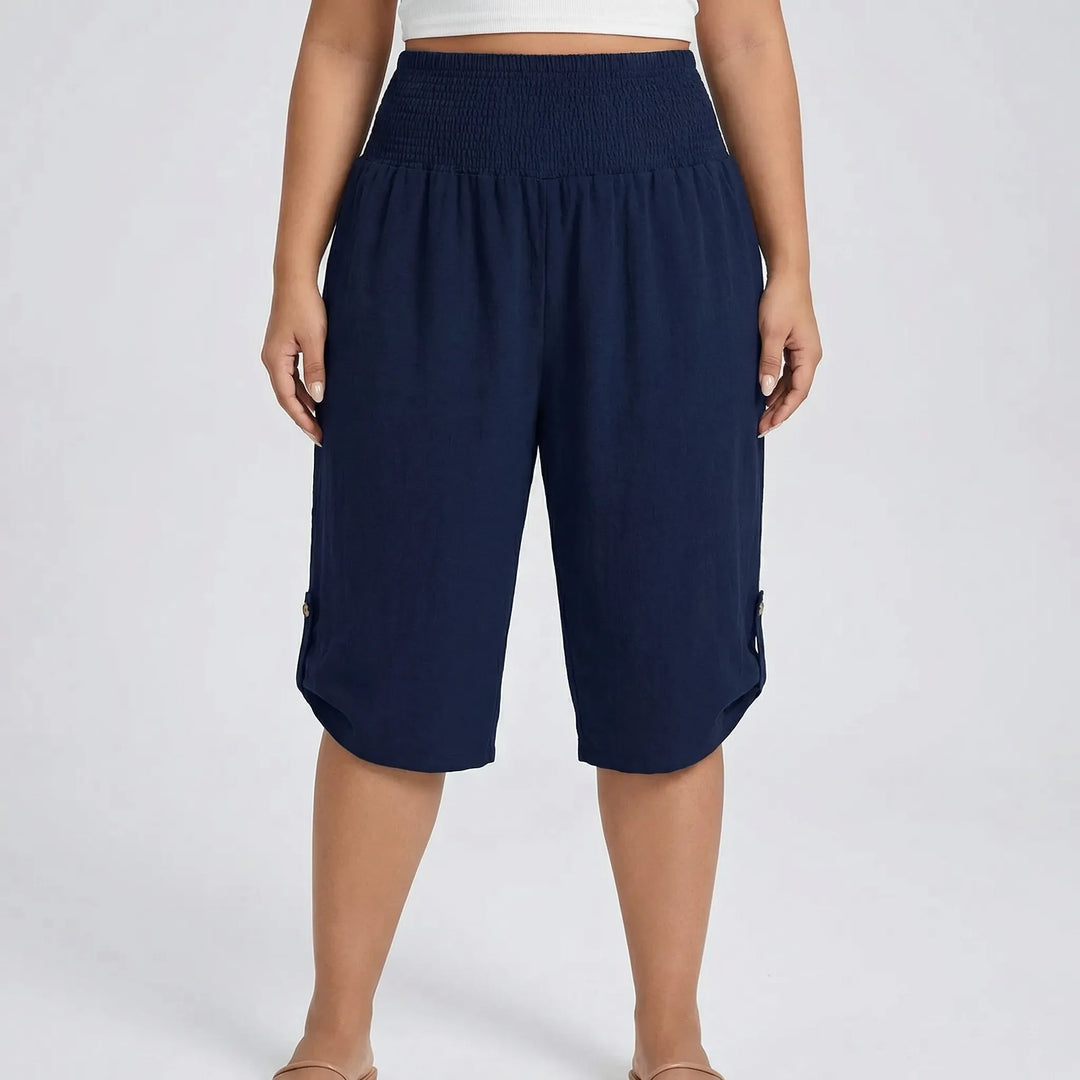 Plus Size Cropped Straight Leg Pants - Gladys
