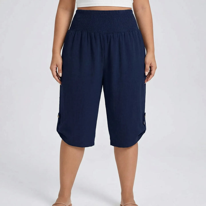 Plus Size Cropped Straight Leg Pants - Gladys