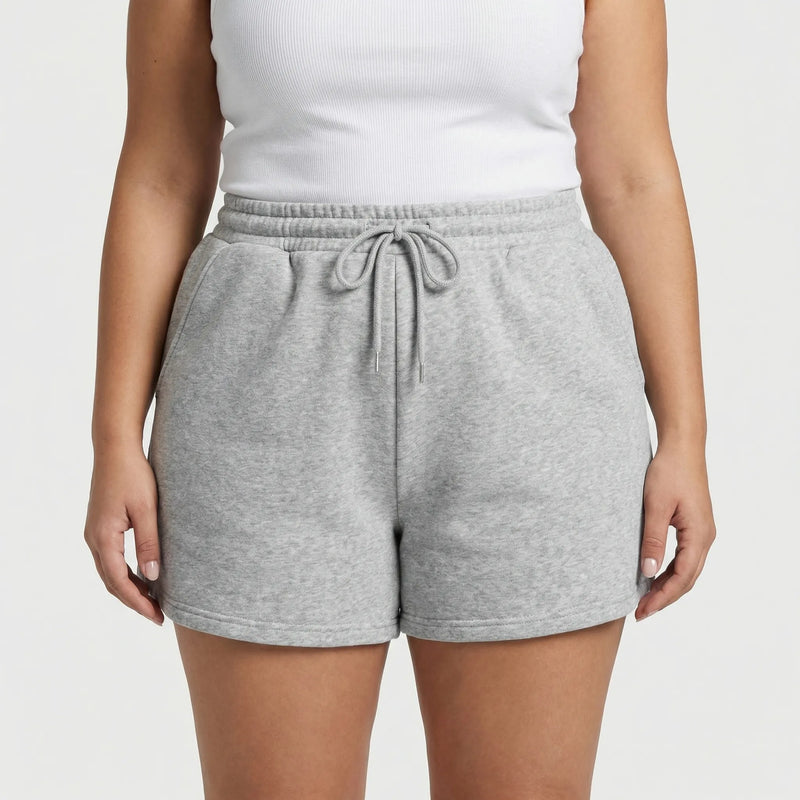 Plus Size Drawstring Waist Shorts - Anita