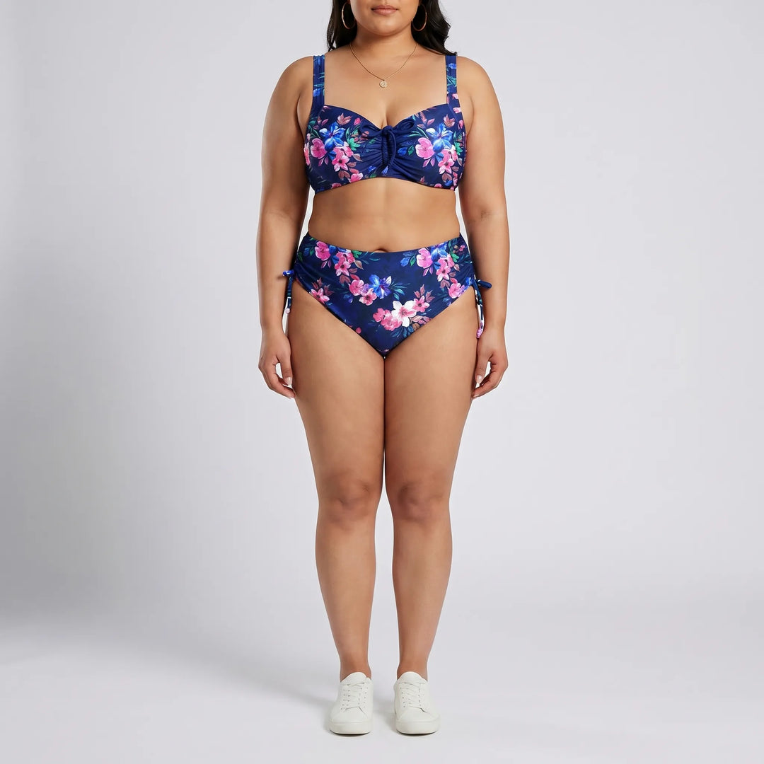 Plus Size High-Waist Bikini Set - Amanda