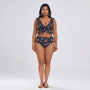 Plus Size High Waist Bikini Set - Jeanette