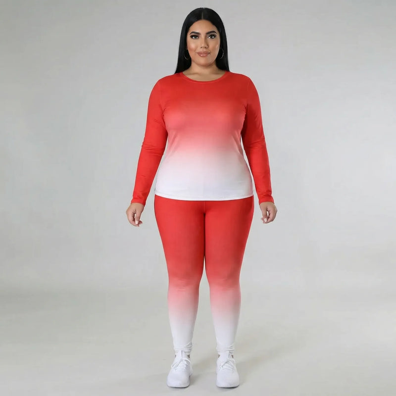 Plus Size Long Sleeve Lounge Suit - Lindsay