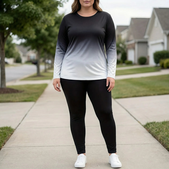 Plus Size Long Sleeve Lounge Suit - Lindsay