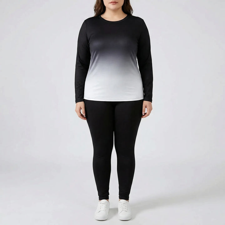 Plus Size Long Sleeve Lounge Suit - Lindsay
