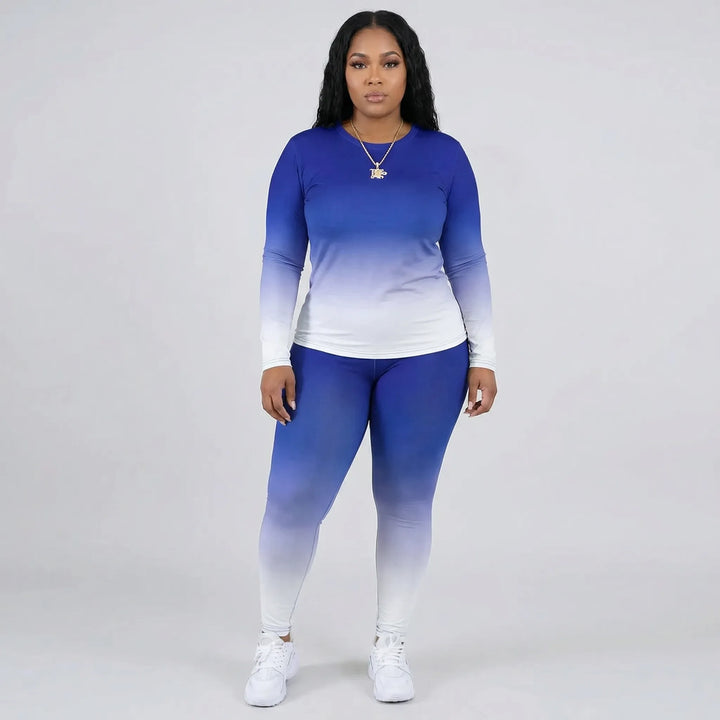 Plus Size Long Sleeve Lounge Suit - Lindsay