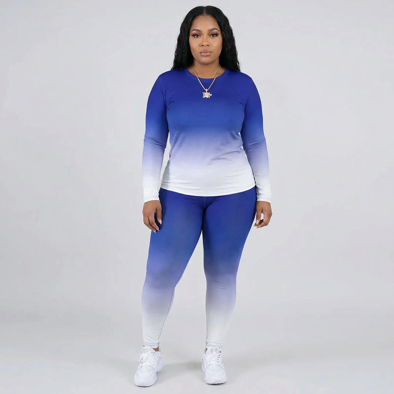 Plus Size Long Sleeve Lounge Suit - Lindsay