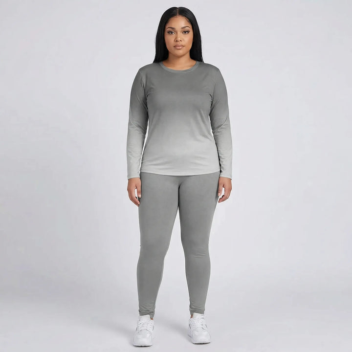 Plus Size Long Sleeve Lounge Suit - Lindsay