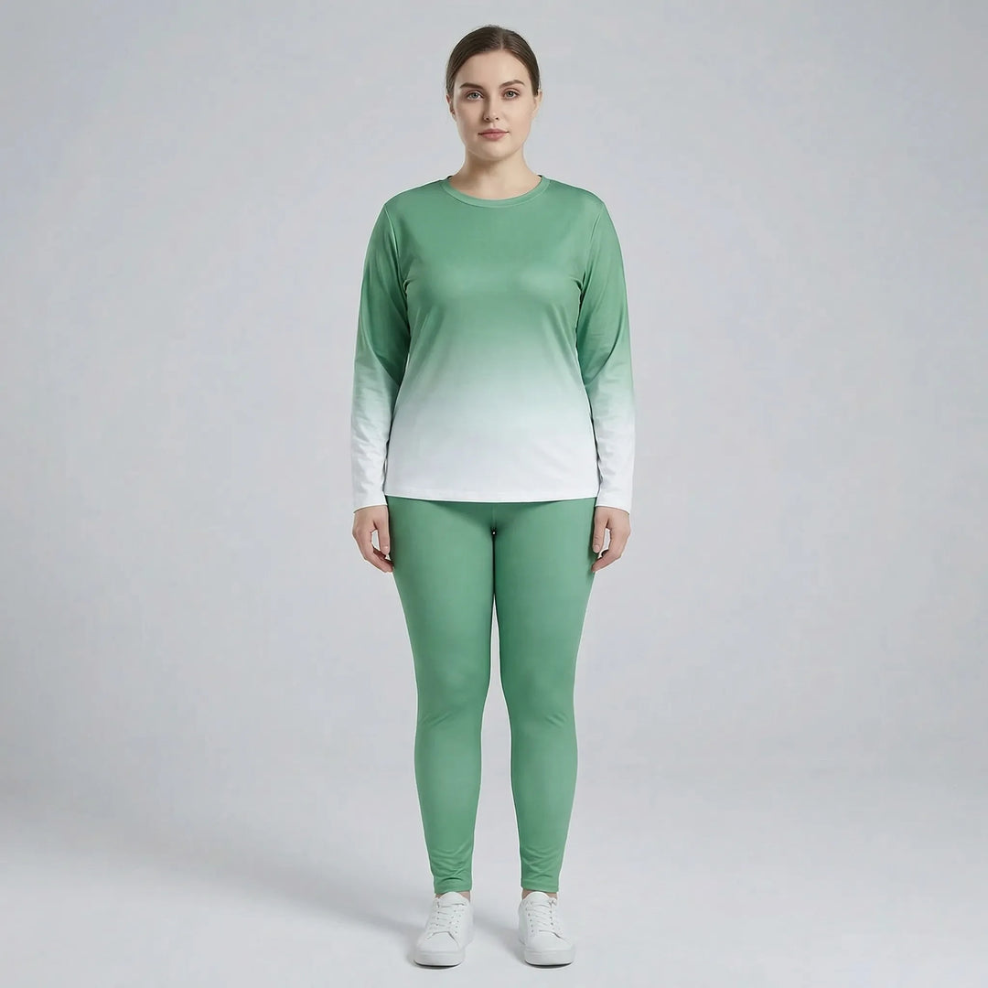 Plus Size Long Sleeve Lounge Suit - Lindsay