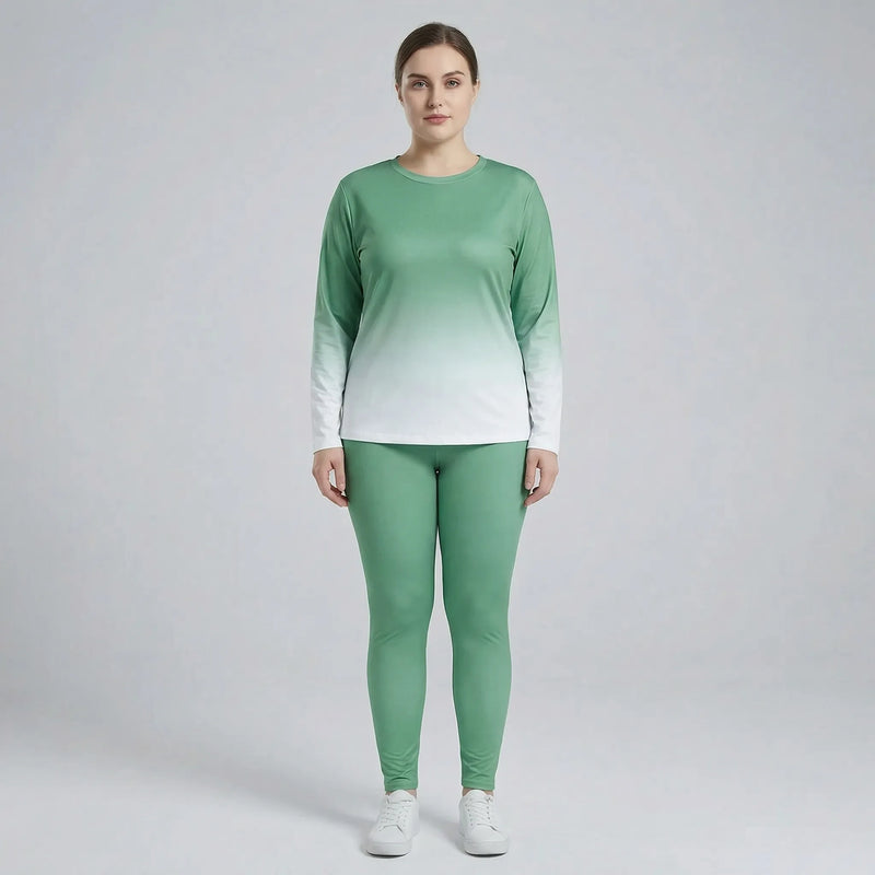 Plus Size Long Sleeve Lounge Suit - Lindsay