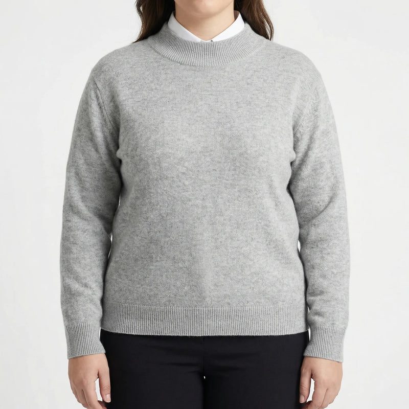 Plus Size Long Sleeve Sweater - Delia