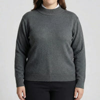 Plus Size Long Sleeve Sweater - Delia