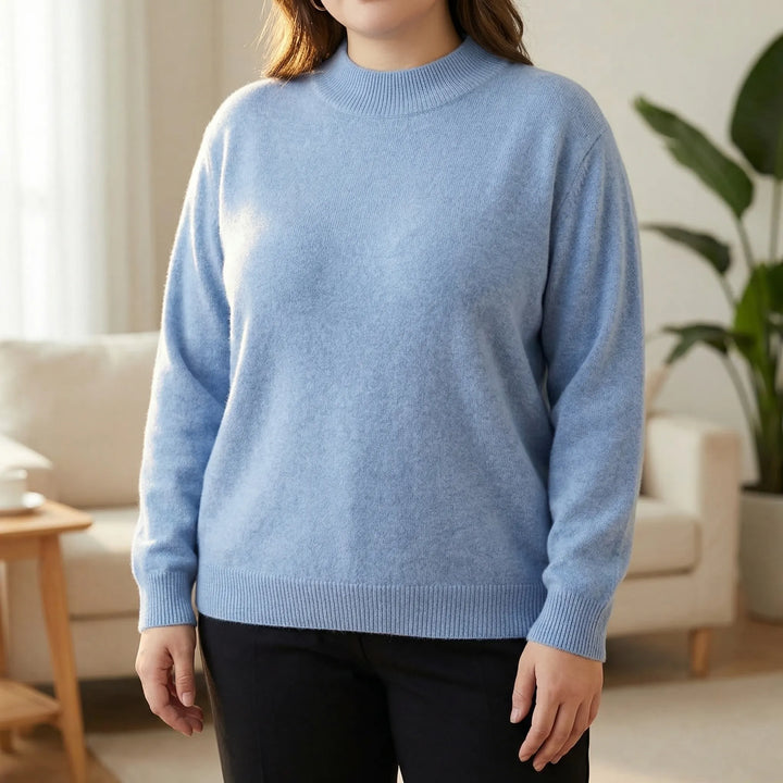 Plus Size Long Sleeve Sweater - Delia