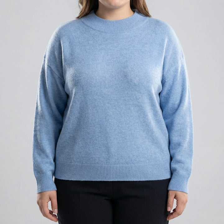 Plus Size Long Sleeve Sweater - Delia