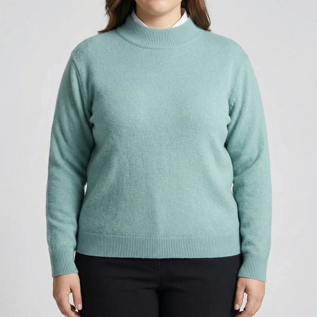 Plus Size Long Sleeve Sweater - Delia